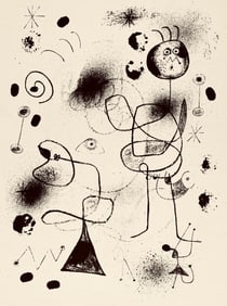 Joan Miro, Composition, The Prints of Joan Miro, Limited Edition Etching