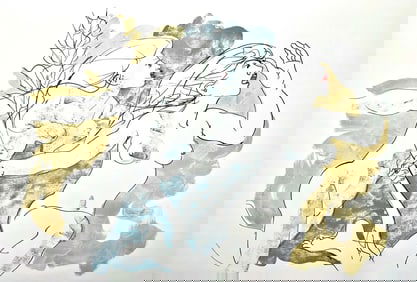 Hans Erni, Composition, Reflexions Simples Sur Le Corps, Limited Edition Lithograph