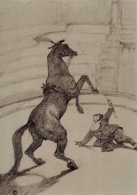 Henri de Toulouse-Lautrec, Cheval pointant, The Circus by Toulouse-Lautrec, Limited Edition
