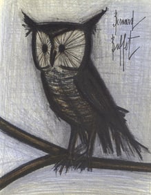 Bernard Buffet, Le petit hibou, Lithographs 1952-1966, Limited Edition Lithograph