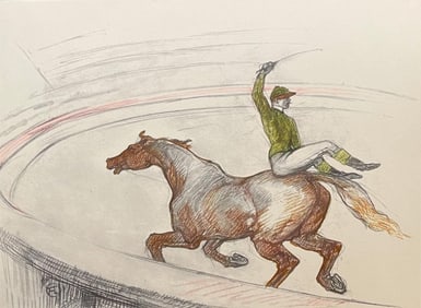 Henri de Toulouse-Lautrec, Jockey, Henri de Toulouse-Lautrec, At the Circus, Limited Edition