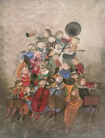 Graciela Rodo Boulanger, Oda a la Alegria, Original Edition Offset Lithograph