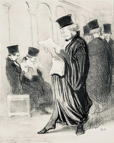 Honore Daumier, Composition, Honore Daumier, Law and Justice, Limited Edition Lithograph