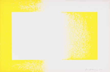 Richard Anuszkiewicz, Yellow Reversed, Art in America, Limited Edition Lithograph