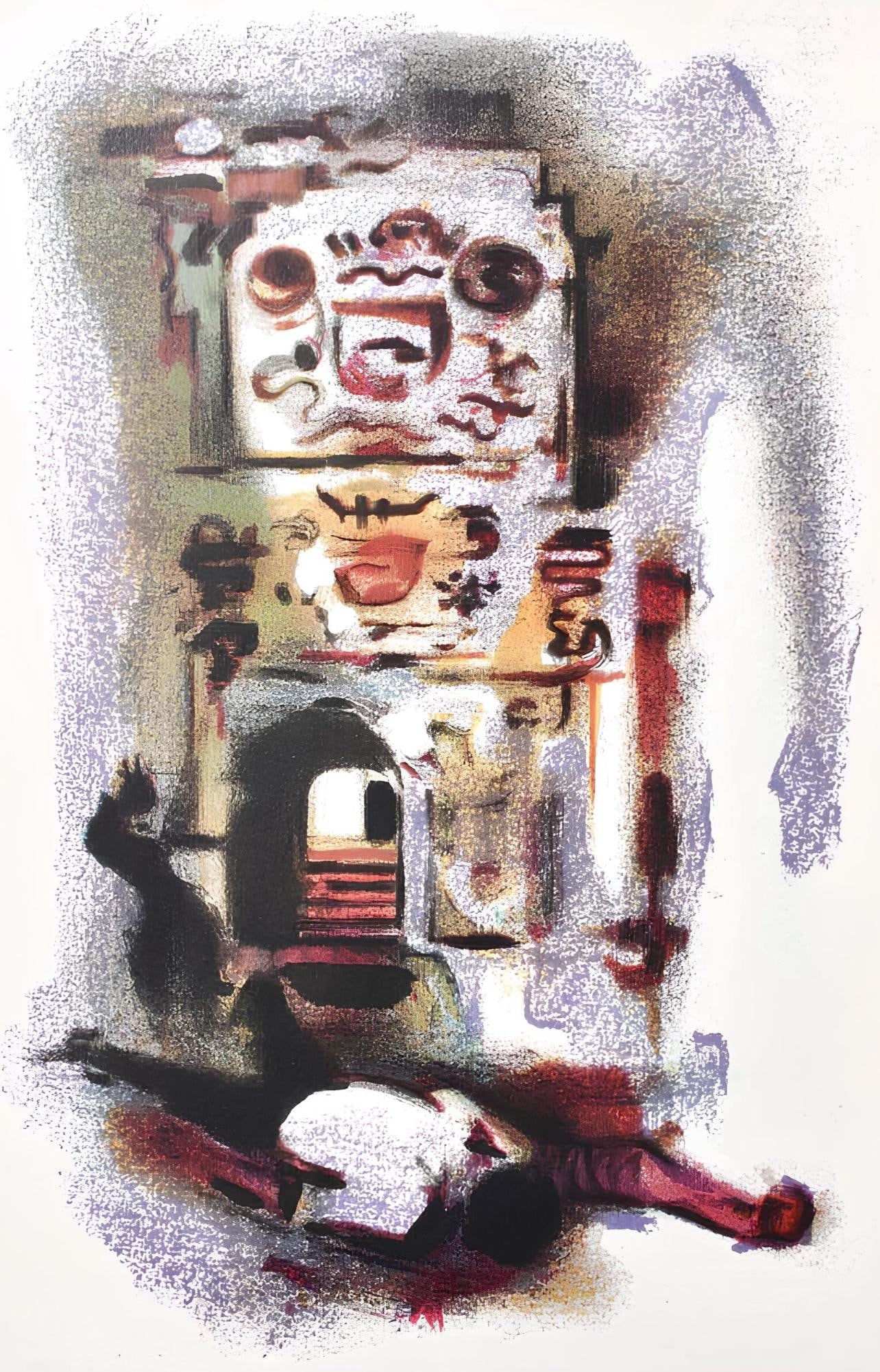 Alexandre Garbell, Composition, Œuvres completes d'Albert Camus, Limited Edition Lithograph (1 of 4)