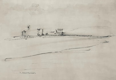 Abraham Rattner, Approaching New York, Limited Edition Lithograph