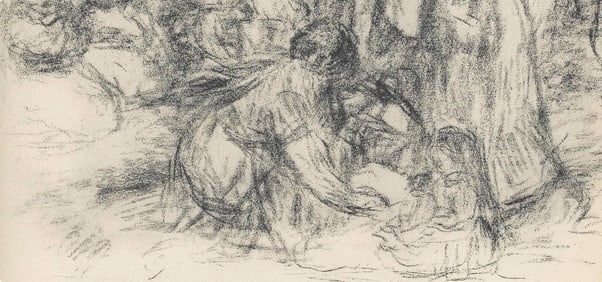 Pierre-Auguste Renoir, Les Laveuses, Les Lithographies de Renoir, Limited Edition Lithograph