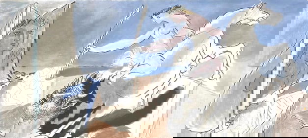 Pablo Picasso, Composition Avec Minotaur, Marina Picasso Collection, Official Limited Edition