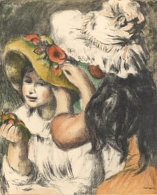 Pierre-Auguste Renoir, Le chapeau epingle, etat en couleur, Les Lithographies de Renoir, Limited