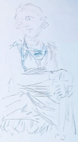 Oskar Kokoschka, Composition, Skizzenbuch der Italienischen Reise 1963, Limited Edition Lithograph