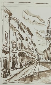 Paul Signac, Avignon. Le motif de Jongkind, Signac Dessins, Limited Edition Lithograph