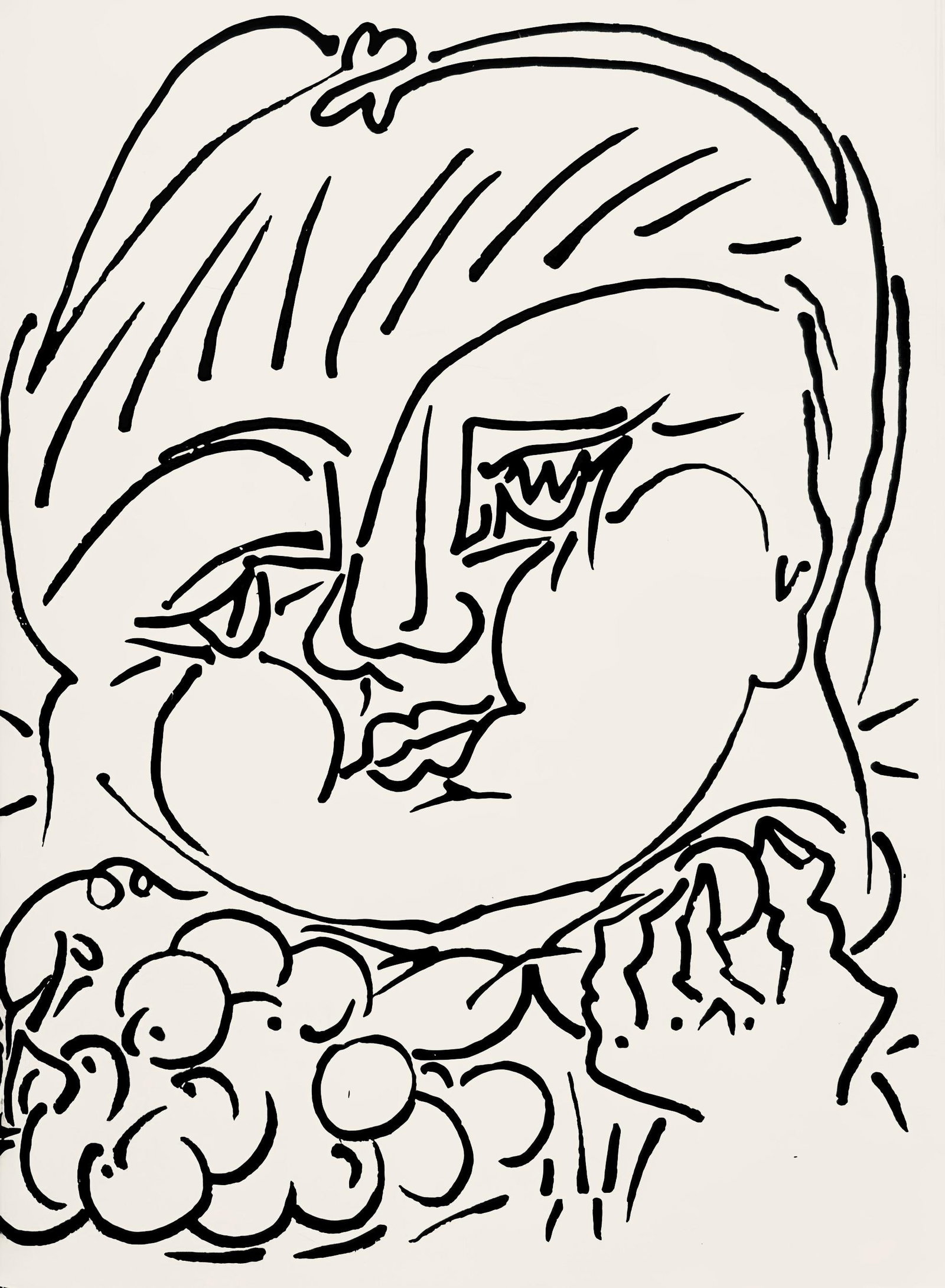 Francoise Gilot, Composition, Pouvoir tout dire, poemes, illustres par Francoise Gilot, Limited: Lithograph on velin d'Arches paper. Paper Size: 7.5 x 5.5 inches. Excellent condition. Inscription: Unsigned and unnumbered, as issued. Notes: From the album, Pouvoir tout dire, poemes, illustres par