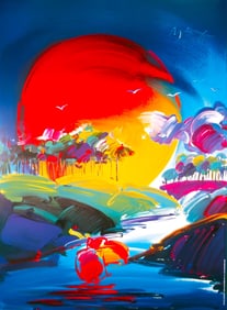 Peter Max, Without Borders, 2000, Hand Signed, Official Edition Offset Lithograph