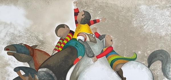 Graciela Rodo Boulanger, Three Part Out, Original Edition Offset Lithograph