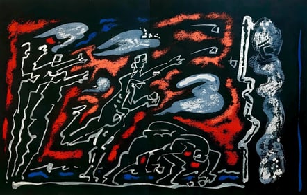 Andre Masson, Composition, Œuvres completes d'Albert Camus, Limited Edition Lithograph