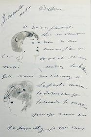 Edouard Manet, Composition, Edouard Manet, Letters with Aquarelles, Limited Edition Lithograph