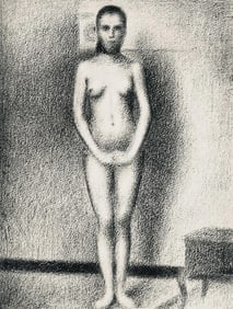 Georges Seurat, La poseuse debout, Seurat, Limited Edition Lithograph