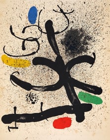 Joan Miro, Composition (Mourlot 745), Derriere le miroir, Limited Edition Lithograph