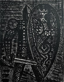 Marcel Gromaire, La Revolte, Scene XX, Shakespeare, Macbeth, Eaux-fortes de Gromaire, Limited