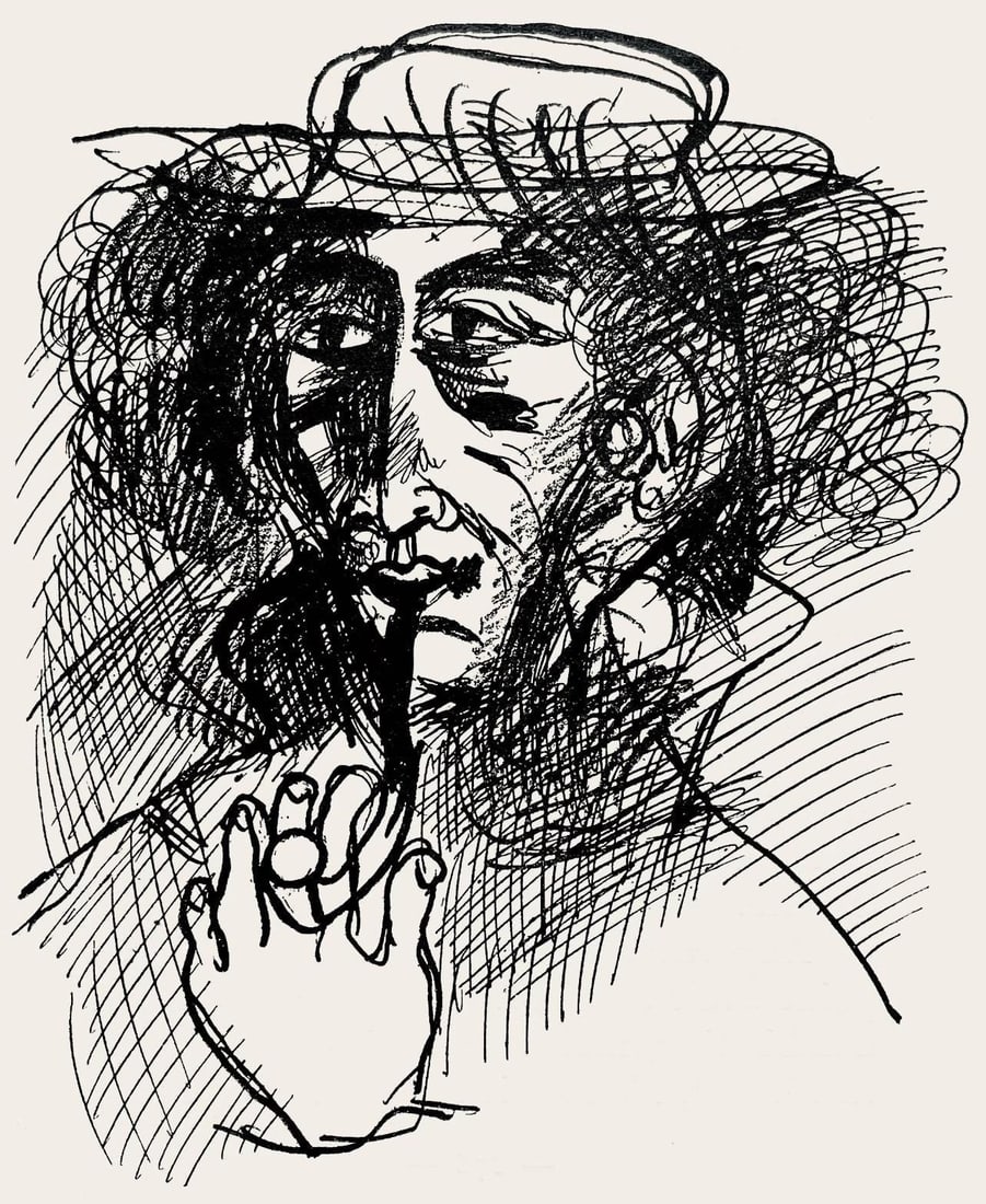 Marc Chagall, Composition, Suite Provinciale avec 92 dessins inedits de Marc Chagall, Limited (1 of 4)