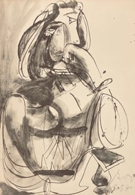 Pablo Picasso, Composition, Carnet de dessins de Picasso, Cahiers d'Art, Limited Edition Lithograph