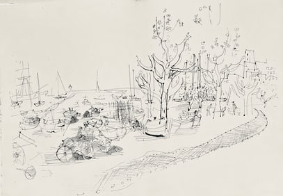 Raoul Dufy, Composition, Les Cotes Normandes, Limited Edition Lithograph