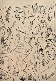 Fernand Leger, Soldats au repos, Dessins de Guerre 1915-16, Limited Edition Lithograph