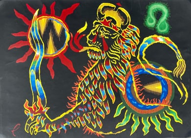 Jean Lurcat, Le Lion (Leo), Les Signes du zodiaque, Limited Edition Lithograph