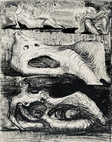 Henry Moore, Page from a Notebook, The Drawings of Henry Moore, Limited Edition Lithograph