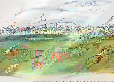 Raoul Dufy, Composition, Les Cotes Normandes, Limited Edition Lithograph