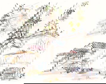 Raoul Dufy, L'eglise de Lestel, Vacances forcees