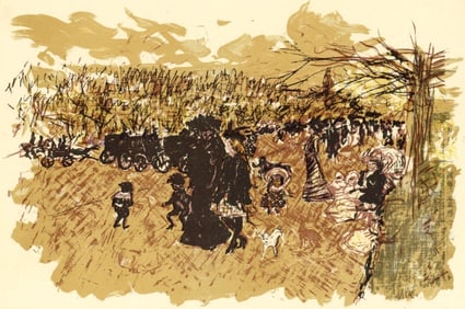 Pierre Bonnard, Avenue du Bois, Bonnard Lithographe, Limited Edition Lithograph