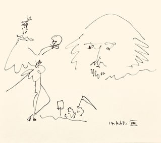 Pablo Picasso, Shakespeare VIII (Bloch 1197), Picasso-Aragon Shakespeare, Limited Edition Lithograph