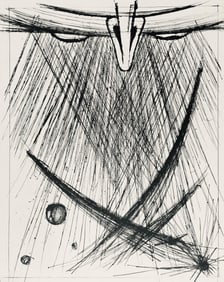 Bernard Buffet, Composition (Reinz 208-222), Voyages Fantastiques, Limited Edition Etching