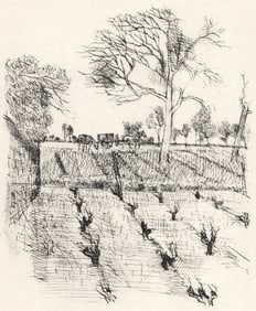 Maurice Brianchon, L'Hiver, Vins, Fleurs et Flammes, Limited Edition Lithograph