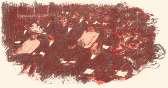 Pierre Bonnard, Au Theatre, Bonnard Lithographe, Limited Edition Lithograph