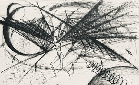 Bernard Buffet, Composition (Reinz 208-222), Voyages Fantastiques, Limited Edition Etching