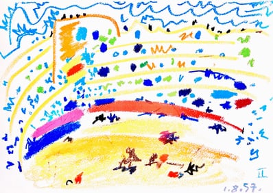 Pablo Picasso, Composition (Bloch 1276; Czwiklitzer 23), Toros y Toreros, Limited Edition Lithograph