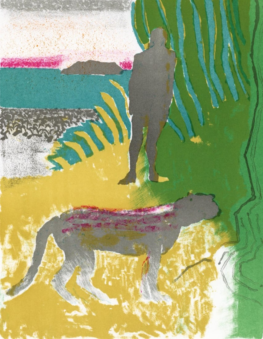 Paul Guiramand, Composition, L'Odyssee, Limited Edition Lithograph (1 of 4)