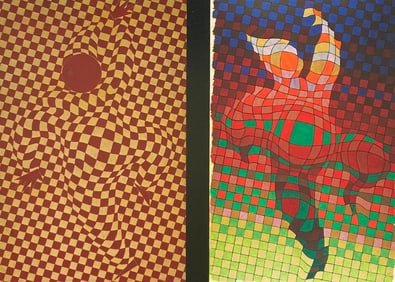 Victor Vasarely, Composition, Graphismes II, Limited Edition Heliogravure