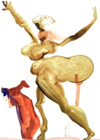 Salvador Dali, L'Enfer XXXIII (Michler/Lopsinger 1039-1138; Field 189-200), La Divine Comedie,