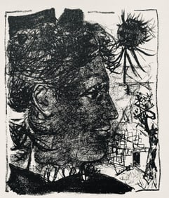 Andre Marchand, Composition, pierre a feu provence noire, Limited Edition Lithograph