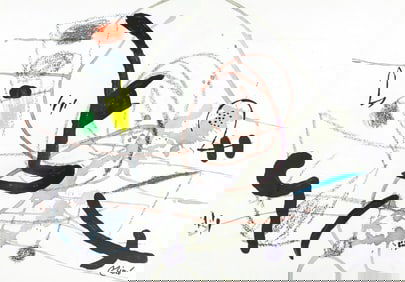 Joan Miro, Composition (Mourlot, 1051-1072), Maravillas con Variaciones acrosticas en el Jardin de