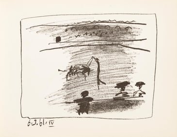 Pablo Picasso, Les Banderilles (Bloch 1014-47; Cramer 113), A Los Toros Avec Picasso, Limited