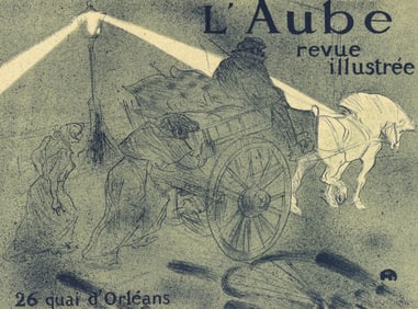 Henri de Toulouse-Lautrec, L'Aube, revue illustree, Les Affiches De Toulouse-Lautrec, Limited