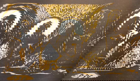 Paul Gauguin, The God (Te atua), Gauguin, Limited Edition Woodcut