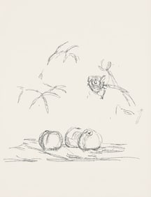 Alberto Giacometti, Fleurs, Souvenirs et portraits d'artistes, Limited Edition Lithograph