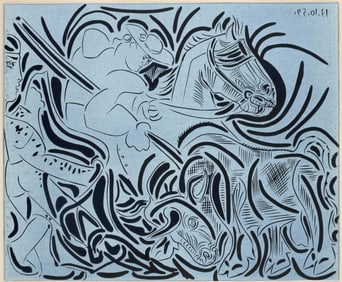 Pablo Picasso, Pique (Orozco 214), Grabados al linoleo, Limited Edition Linocut