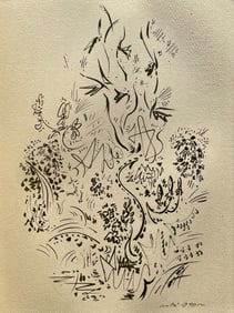 Andre Masson, Herbes et fleurs, Masson Dessins, Limited Edition Lithograph