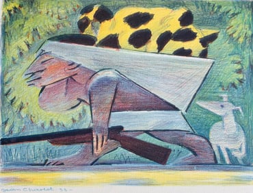 Jean Charlot, Composition, Limited Edition Lithograph